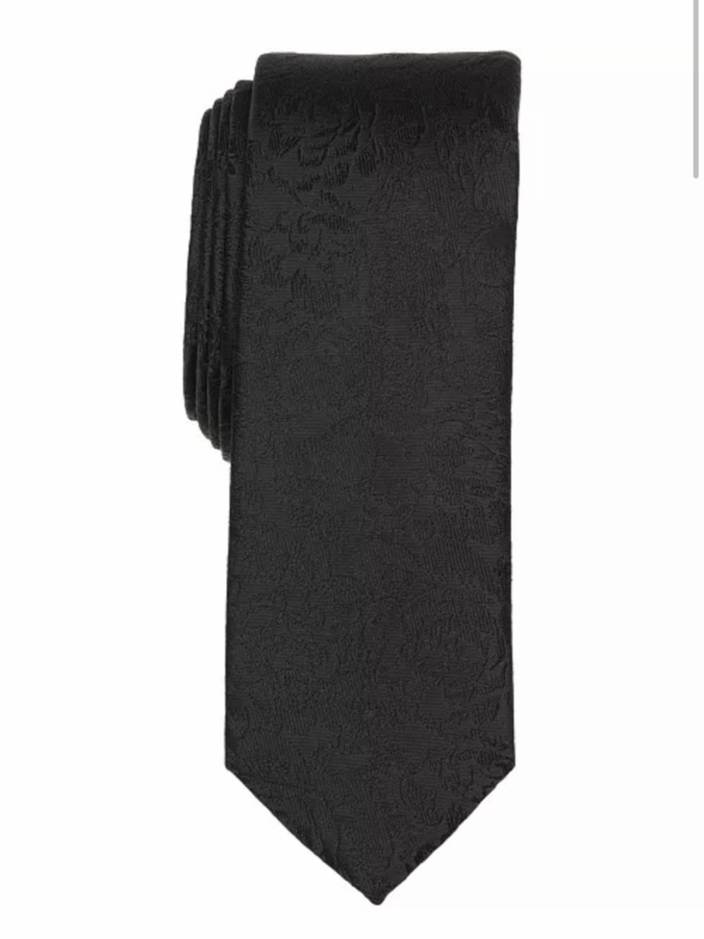 NWT Bar III Black Paisley Jacquard Tie